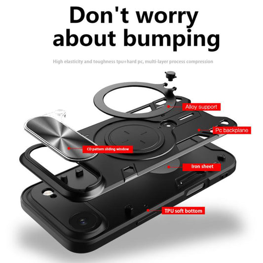Futrola za Apple iPhone 17 Air, Techsuit, CamGuard Pro, Crna