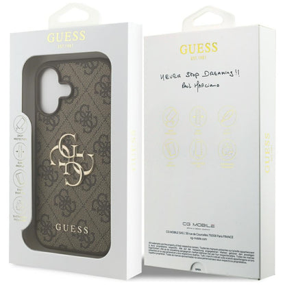 Futrola za Apple iPhone 17, Guess, 4G Big Logo, Smeđa
