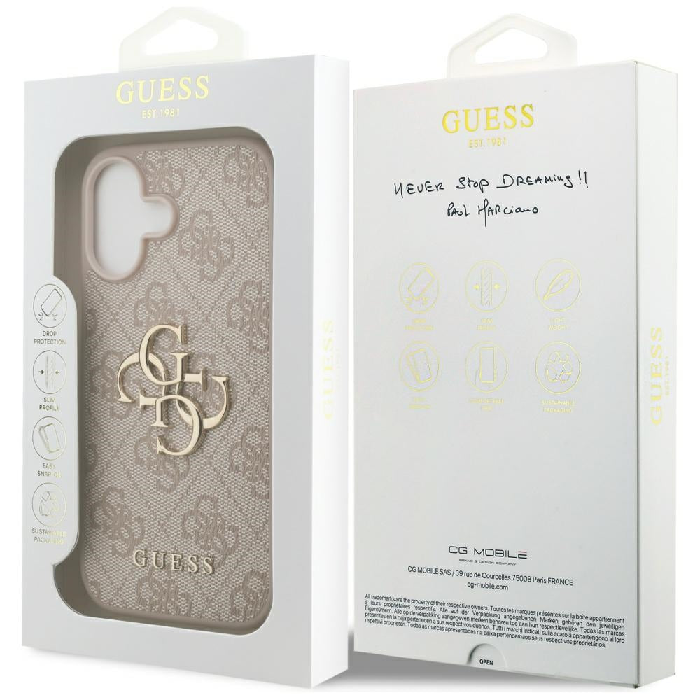 Futrola za Apple iPhone 17, Guess, 4G Big Logo, Roza