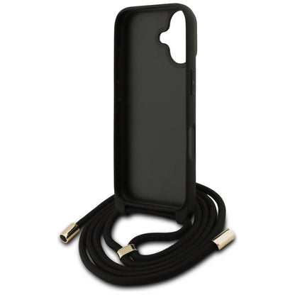 Futrola za Apple iPhone 17, Guess, 4G CBDY Big Logo with Cord Strap, Smeđa