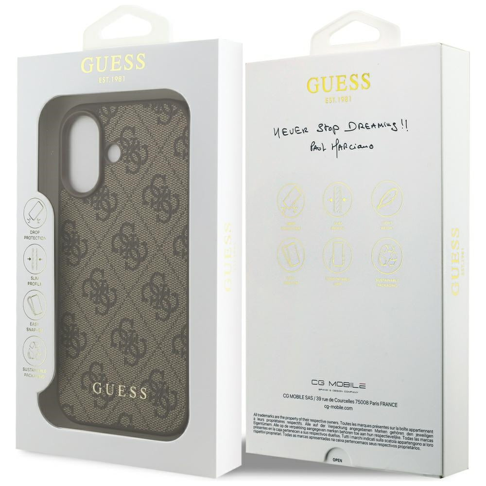 Futrola za Apple iPhone 17, Guess, 4G Classic, smeđa