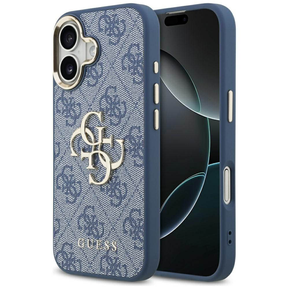 Futrola za Apple iPhone 17, Guess, Big 4G Logo Classic, Zlatno Plava