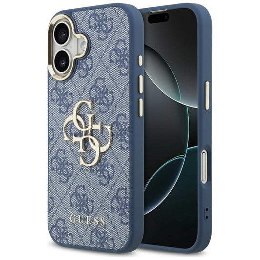 Futrola za Apple iPhone 17, Guess, Big 4G Logo Classic, Zlatno Plava