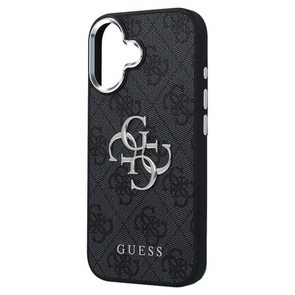 Futrola za Apple iPhone 17, Guess, Big 4G Logo Classic, Crno Srebrna