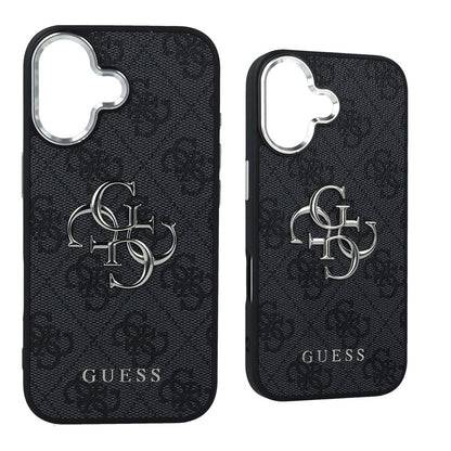 Futrola za Apple iPhone 17, Guess, Big 4G Logo Classic, Crno Srebrna