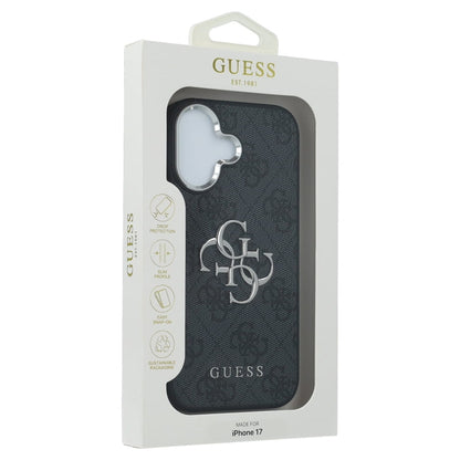 Futrola za Apple iPhone 17, Guess, Big 4G Logo Classic, Crno Srebrna