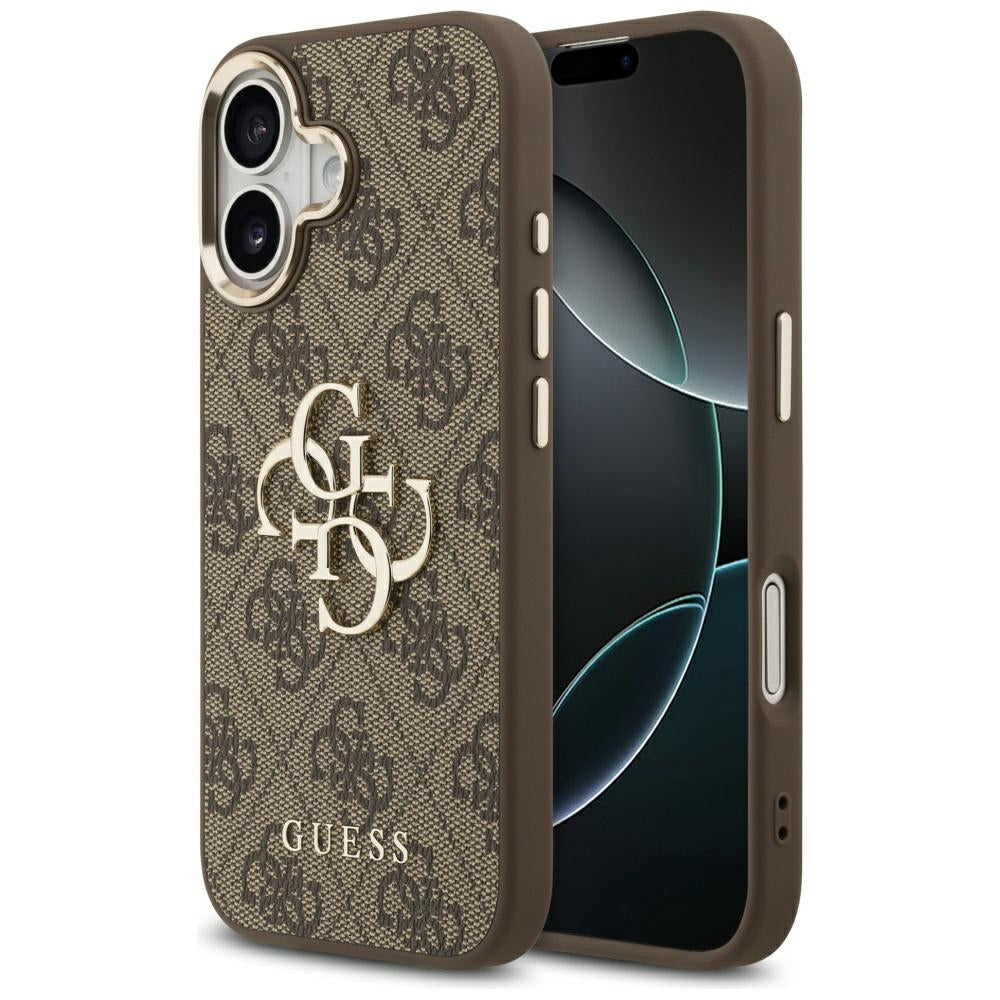 Futrola za Apple iPhone 17, Guess, Big 4G Logo Classic, Zlatno smeđa
