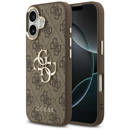 Futrola za Apple iPhone 17, Guess, Big 4G Logo Classic, Zlatno smeđa