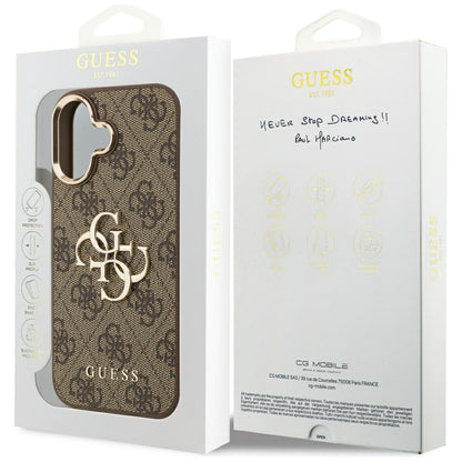 Futrola za Apple iPhone 17, Guess, Big 4G Logo Classic, Zlatno smeđa