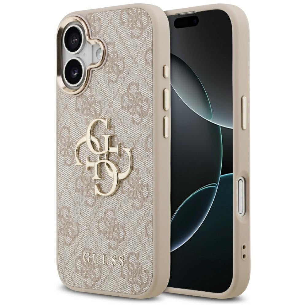 Futrola za Apple iPhone 17, Guess, Big 4G Logo Classic, Zlatno Roza
