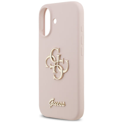 Futrola za Apple iPhone 17, Guess, Big 4G Script, Svijetlo roza