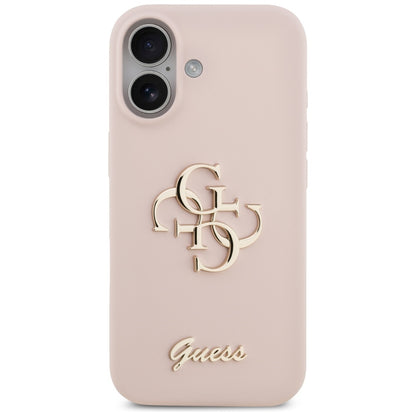 Futrola za Apple iPhone 17, Guess, Big 4G Script, Svijetlo roza
