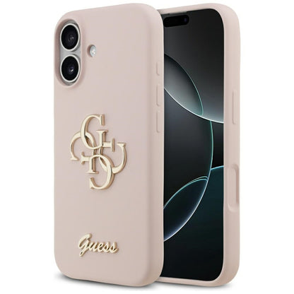 Futrola za Apple iPhone 17, Guess, Big 4G Script, Svijetlo roza
