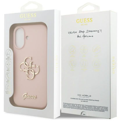 Futrola za Apple iPhone 17, Guess, Big 4G Script, Svijetlo roza