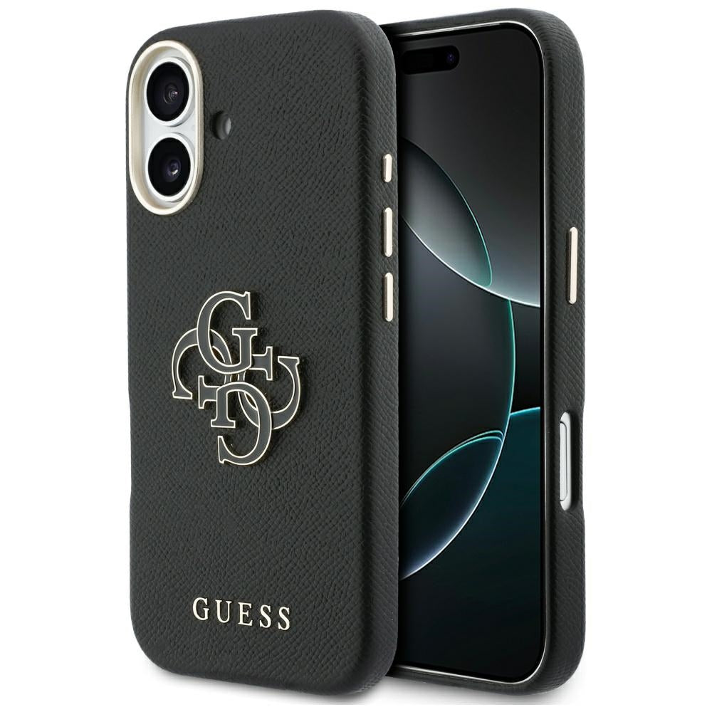 Futrola za Apple iPhone 17, Guess, Resin Logo, Crna