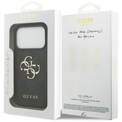 Futrola za Apple iPhone 17 Pro, Guess, 4G Big Logo, Crna
