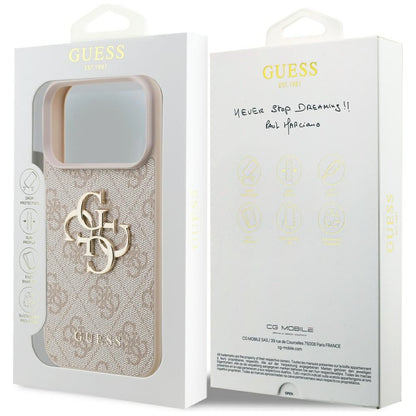 Futrola za Apple iPhone 17 Pro, Guess, 4G Big Logo, Roza