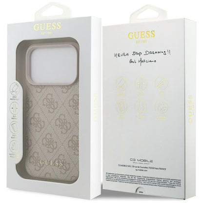 Futrola za Apple iPhone 17 Pro, Guess, 4G Classic, Roza