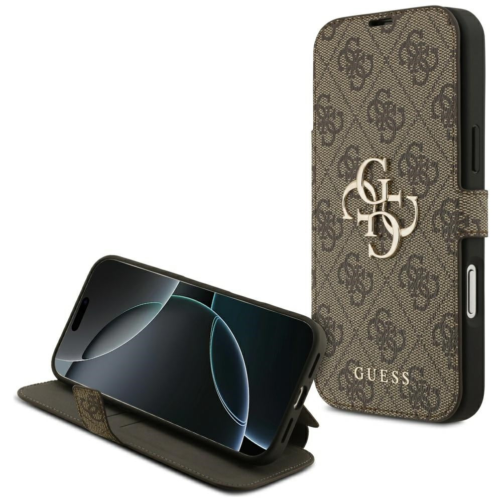 Futrola za Apple iPhone 17 Pro, Guess, 4G Metal Logo, Smeđa