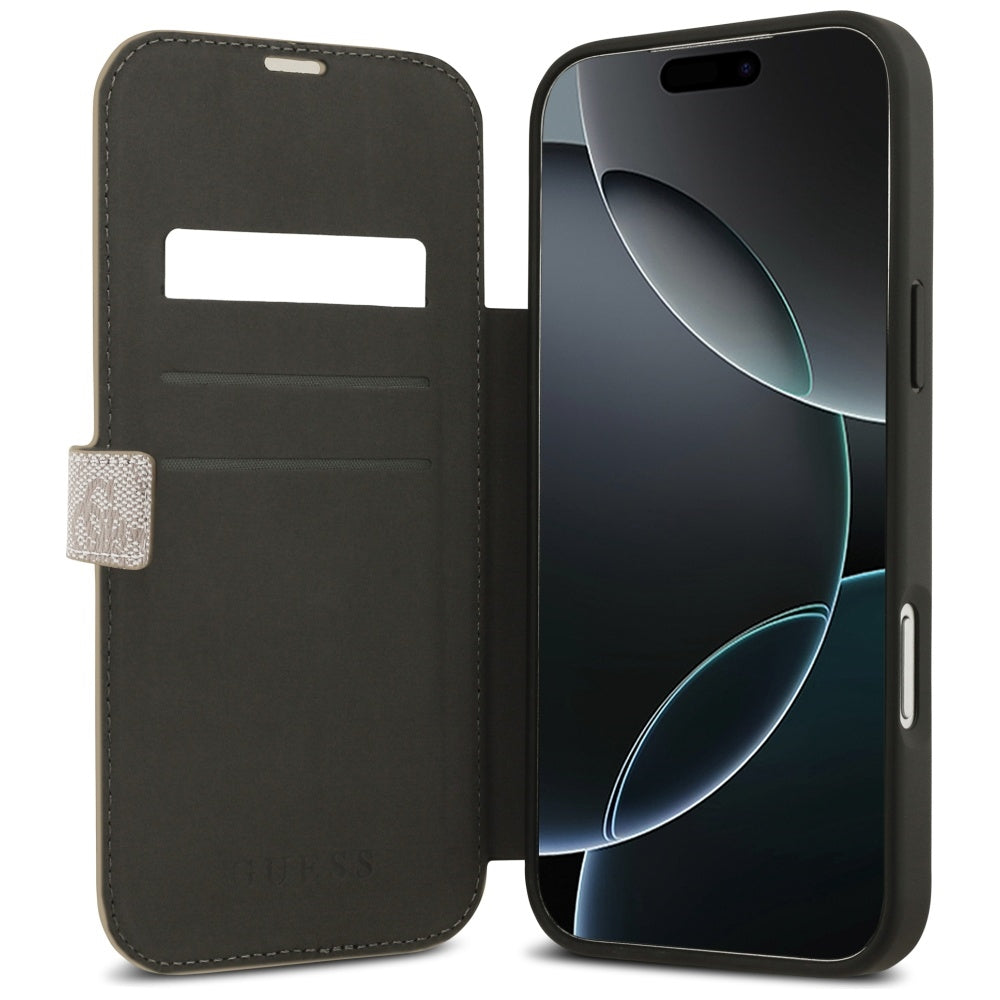 Futrola za Apple iPhone 17 Pro, Guess, 4G Metal Logo, Roza