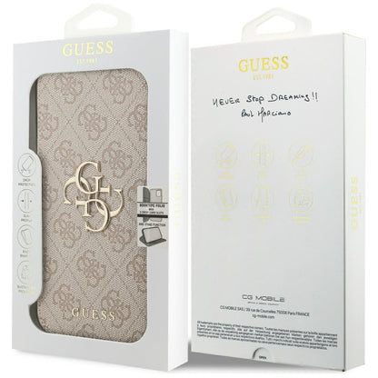Futrola za Apple iPhone 17 Pro, Guess, 4G Metal Logo, Roza