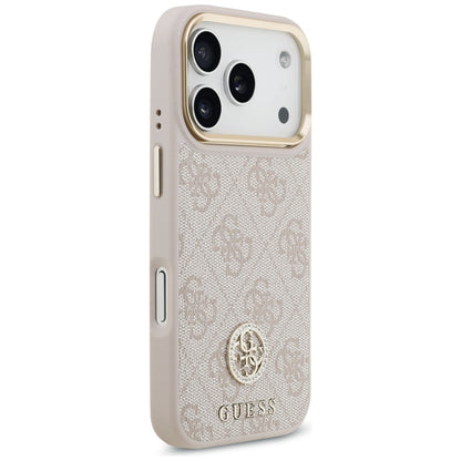 Futrola za Apple iPhone 17 Pro, Guess, 4G Strass Logo and Big Strap, Roza