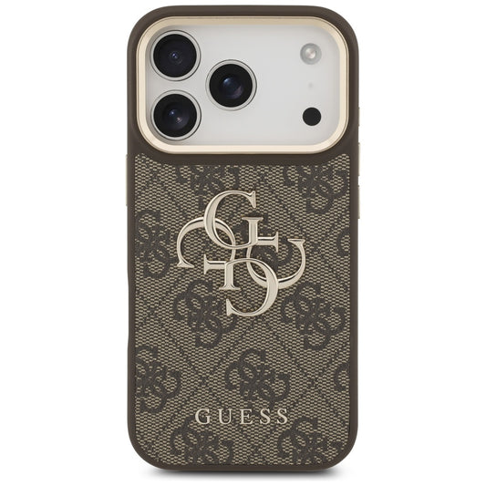 Futrola za Apple iPhone 17 Pro, Guess, Big 4G Classic Logo with Big Strap, Smeđa