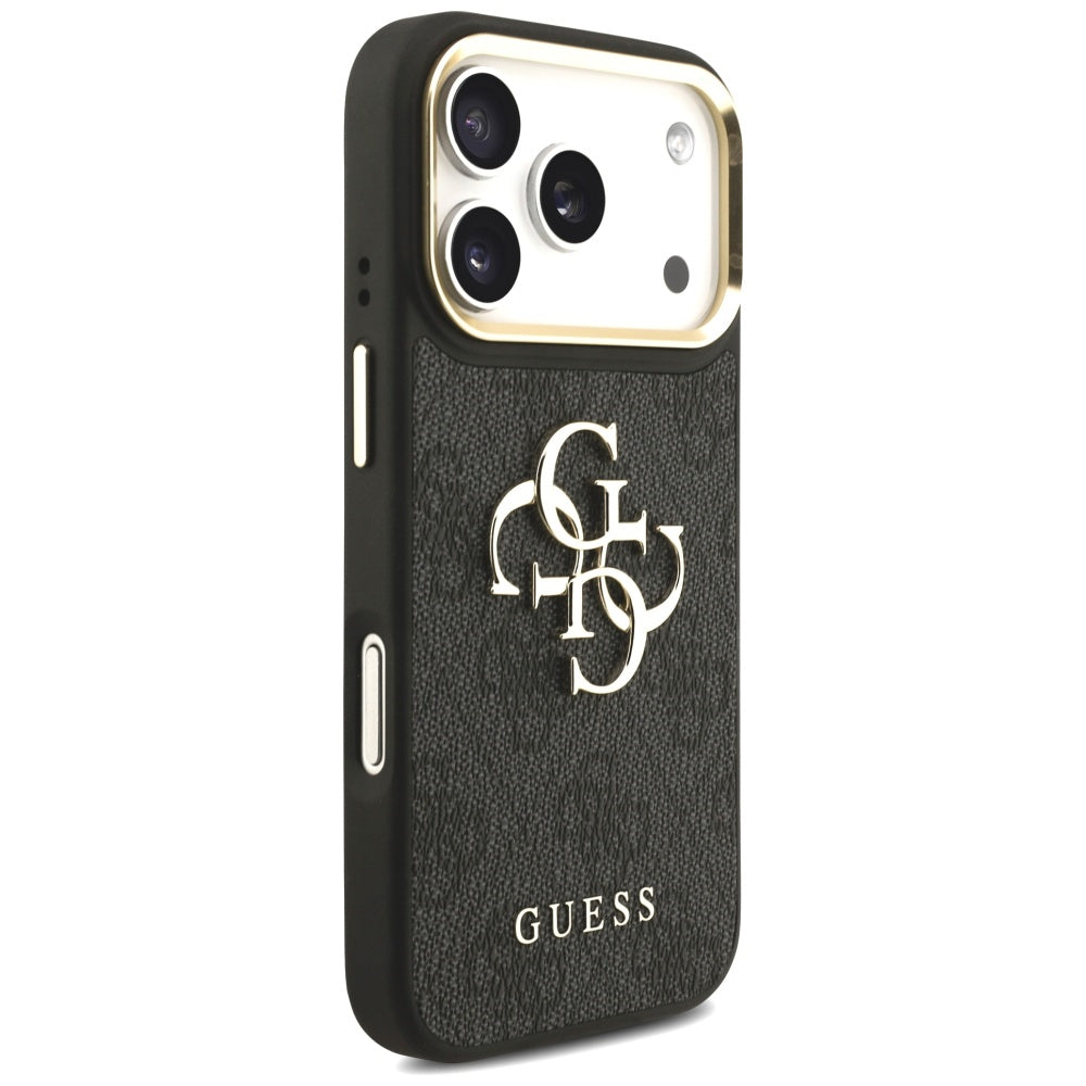 Futrola za Apple iPhone 17 Pro, Guess, Big 4G Classic Logo with Big Strap, Crna