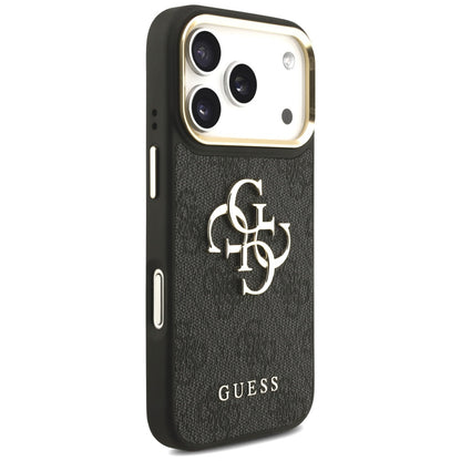 Futrola za Apple iPhone 17 Pro, Guess, Big 4G Classic Logo with Big Strap, Crna