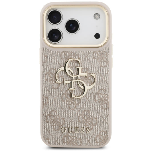 Futrola za Apple iPhone 17 Pro, Guess, Big 4G Classic Logo with Big Strap, Roza