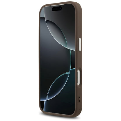 Futrola za Apple iPhone 17 Pro, Guess, Big 4G Logo Classic, Smeđe Srebrna