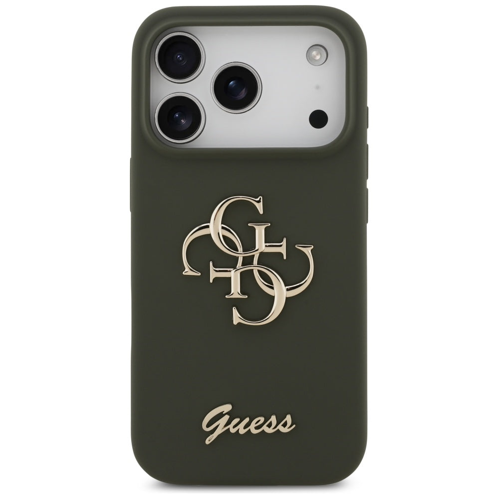 Futrola za Apple iPhone 17 Pro, Guess, Big 4G Script, Kaki