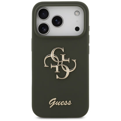 Futrola za Apple iPhone 17 Pro, Guess, Big 4G Script, Kaki