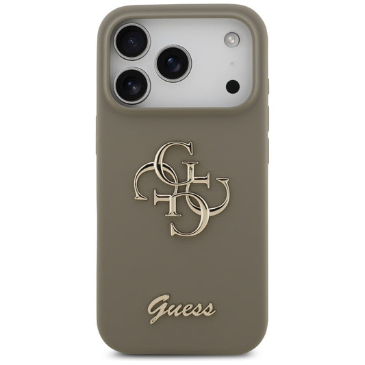 Futrola za Apple iPhone 17 Pro, Guess, Big 4G Script, Smeđa