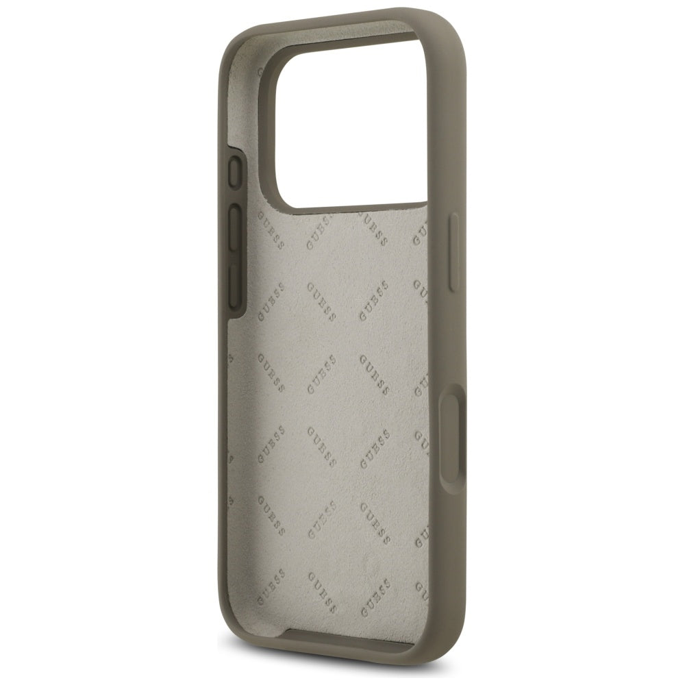 Futrola za Apple iPhone 17 Pro, Guess, Big 4G Script, Smeđa