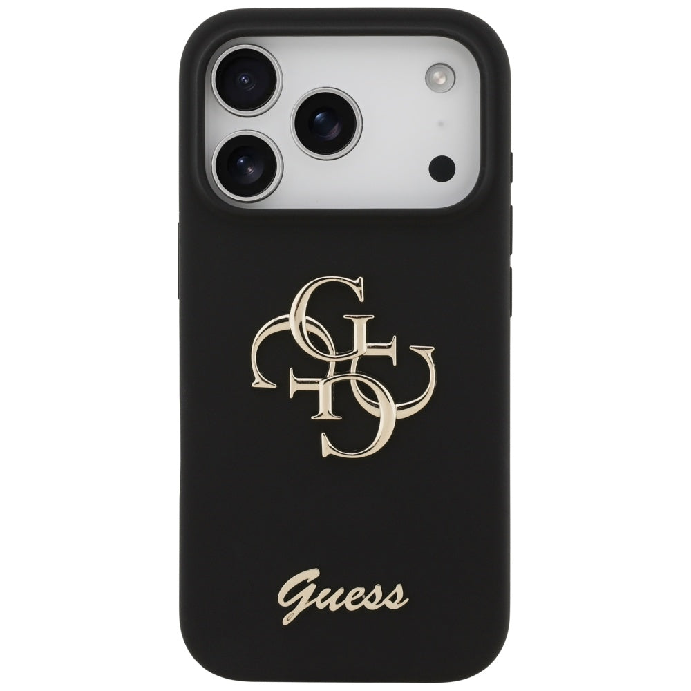 Futrola za Apple iPhone 17 Pro, Guess, Big 4G Script, Crna