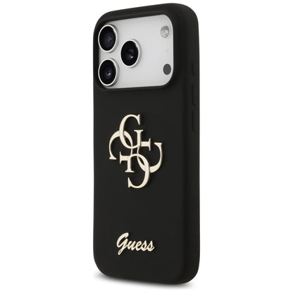 Futrola za Apple iPhone 17 Pro, Guess, Big 4G Script, Crna