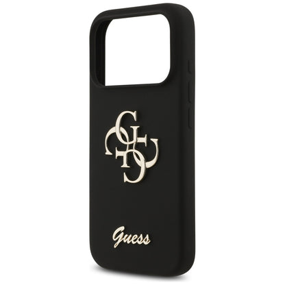 Futrola za Apple iPhone 17 Pro, Guess, Big 4G Script, Crna