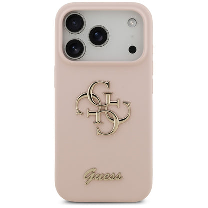 Futrola za Apple iPhone 17 Pro, Guess, Big 4G Script, Svijetlo roza