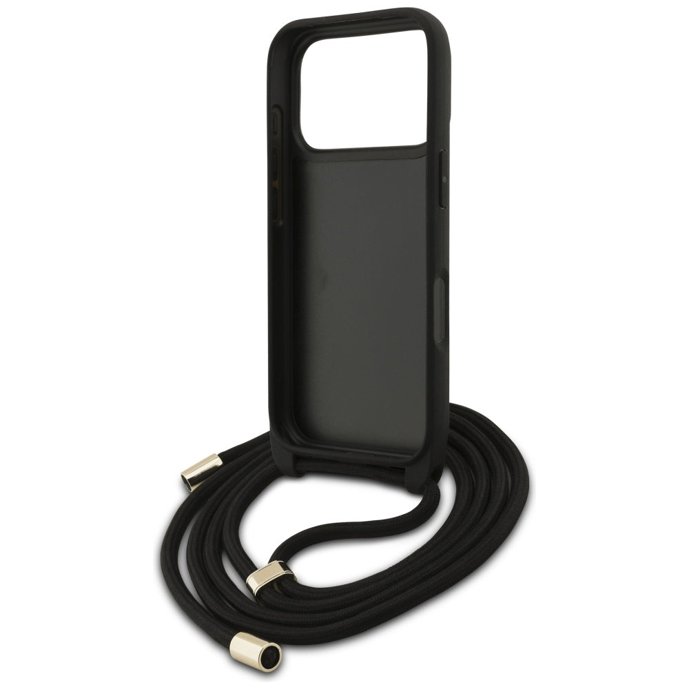 Futrola za Apple iPhone 17 Pro, Guess, Crossbody Cord 4G Big Log, smeđa