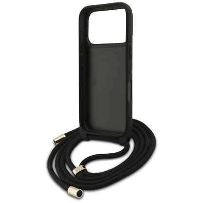 Futrola za Apple iPhone 17 Pro, Guess, Crossbody Cord 4G Big Log, smeđa