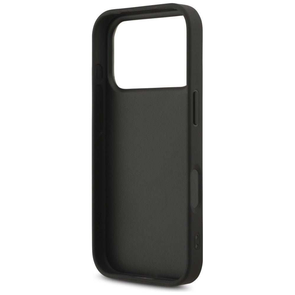 Futrola za Apple iPhone 17 Pro, Guess, Fixed Glitter Big 4G, Crna