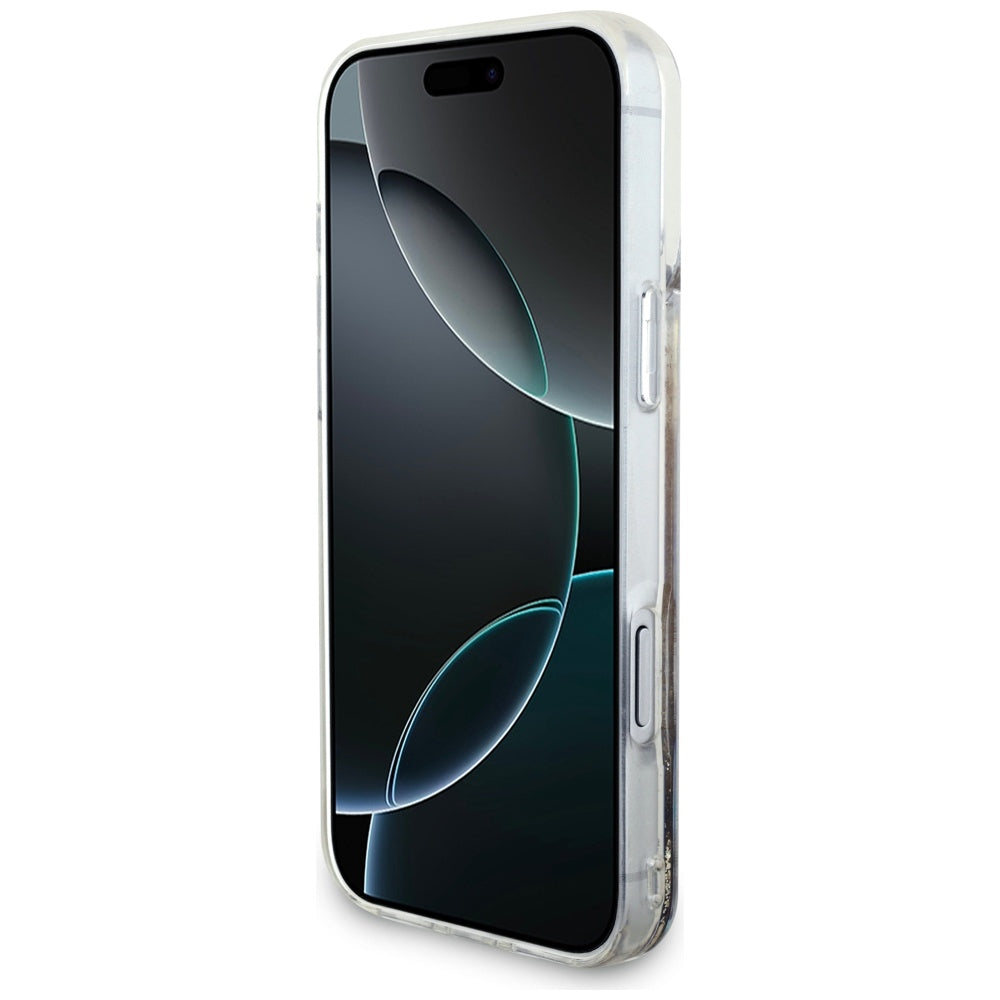 Futrola za Apple iPhone 17 Pro, Guess, Liquid Glitter Charms, Zlatna