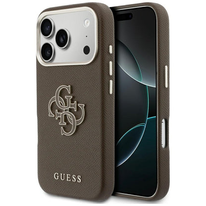 Futrola za Apple iPhone 17 Pro, GUESS, Resin Logo, Smeđa