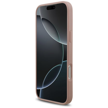 Futrola za Apple iPhone 17 Pro, Guess, Rhinestone Triangle Logo, Roza