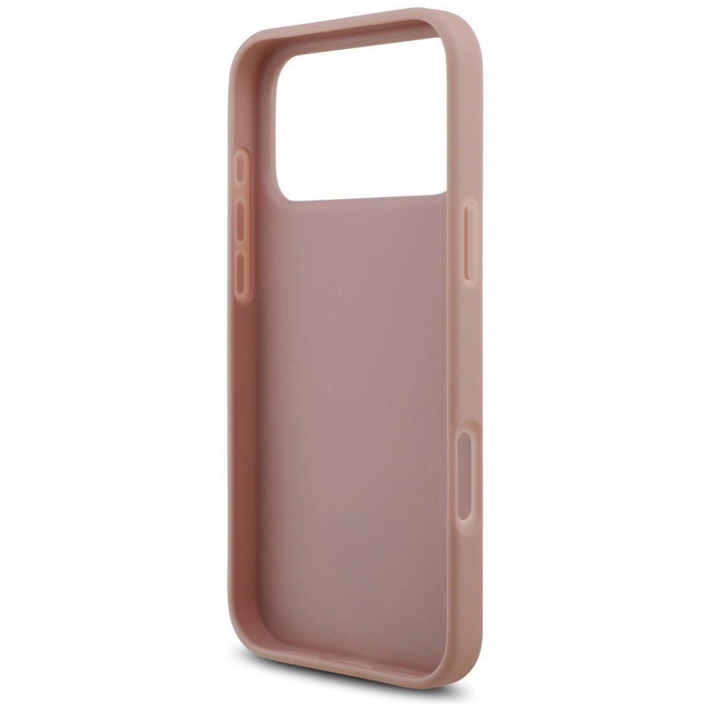 Futrola za Apple iPhone 17 Pro, Guess, Rhinestone Triangle Logo, Roza