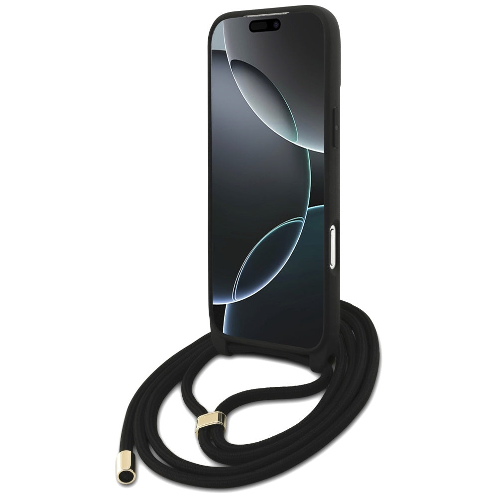 Futrola za Apple iPhone 17 Pro Max, Guess, 4G CBDY Big Logo with Cord Strap, Smeđa
