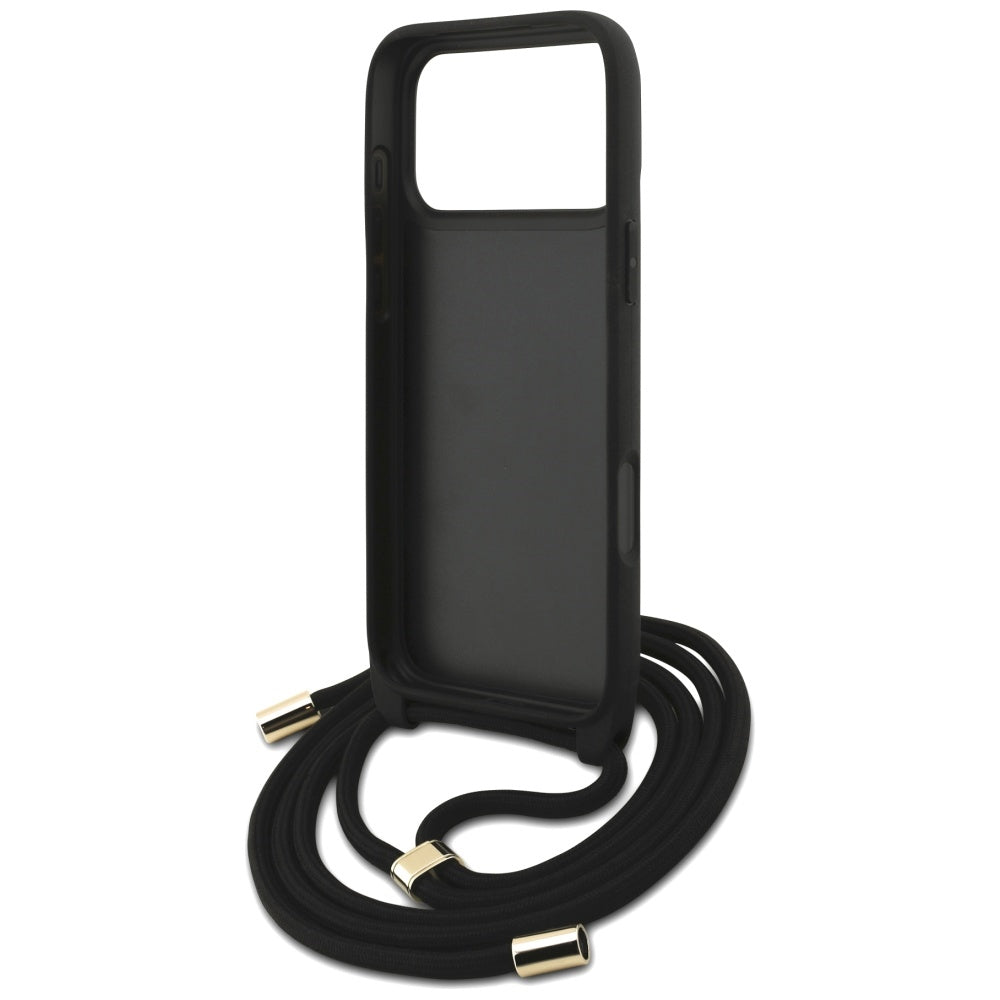 Futrola za Apple iPhone 17 Pro Max, Guess, 4G CBDY Big Logo with Cord Strap, Smeđa