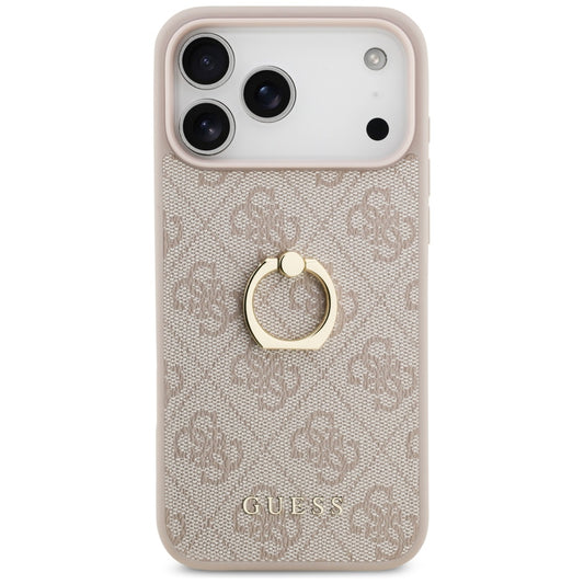 Futrola za Apple iPhone 17 Pro Max, Guess, 4G Ring Stand, Smeđa
