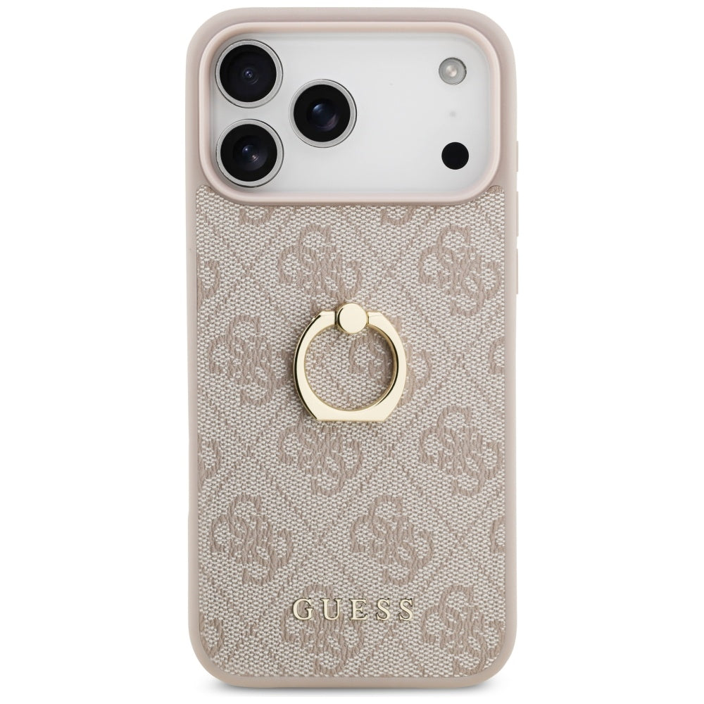 Futrola za Apple iPhone 17 Pro Max, Guess, 4G Ring Stand, Roza